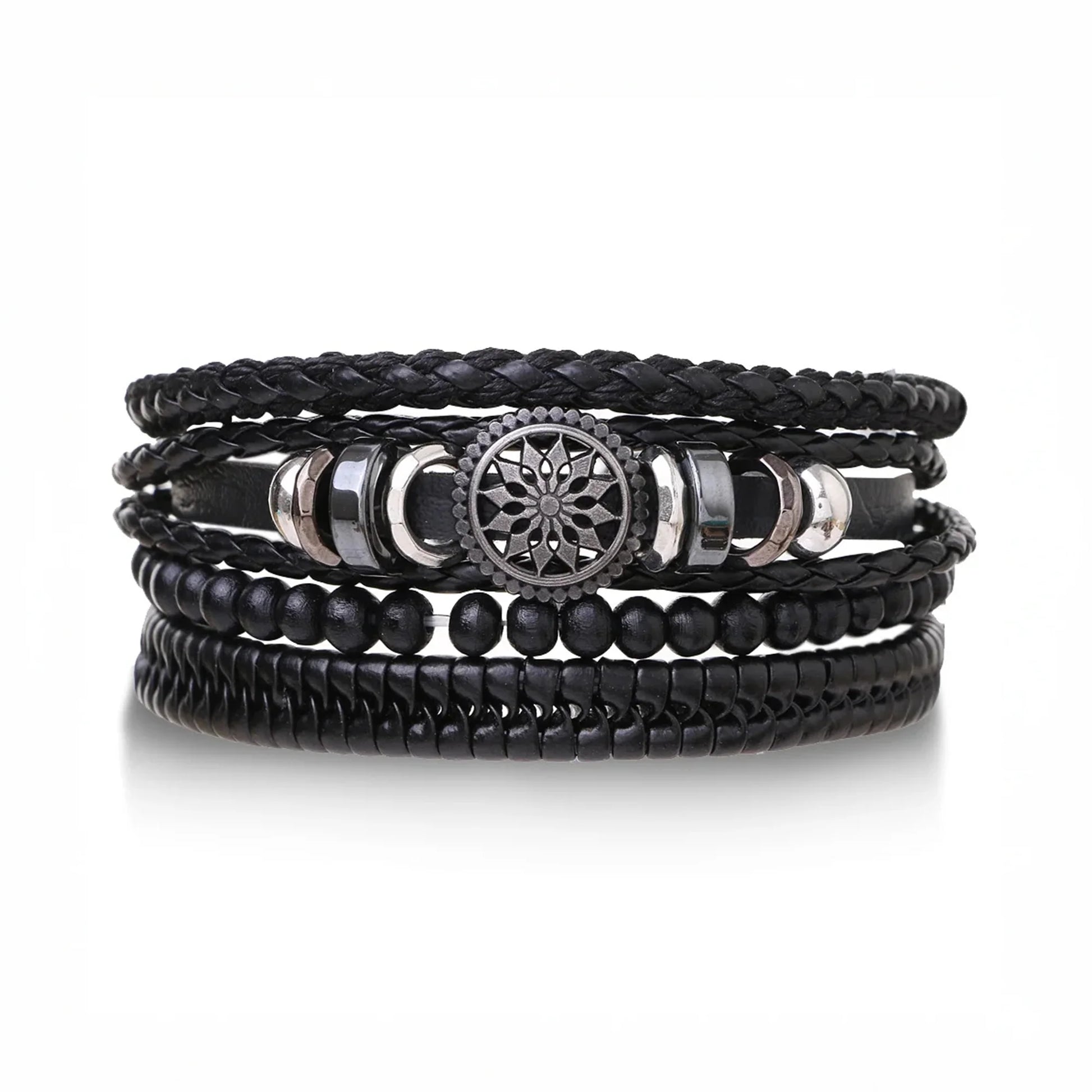 VikingCompass – Norse Leather Guidance Bracelet