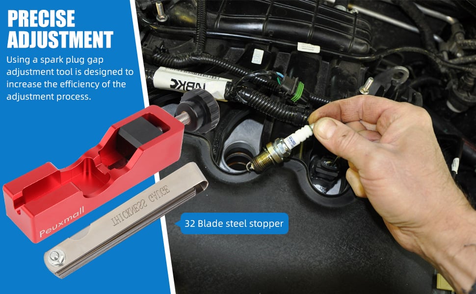 🔥LAST DAY 49% OFF - 🛠️Spark Plug Gap Tool with Feeler Gauge