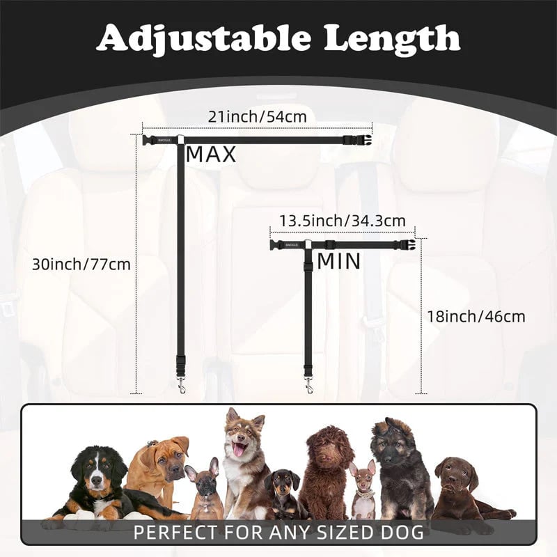 TravelPaws – Adjustable Dog Travel Safety Leash System