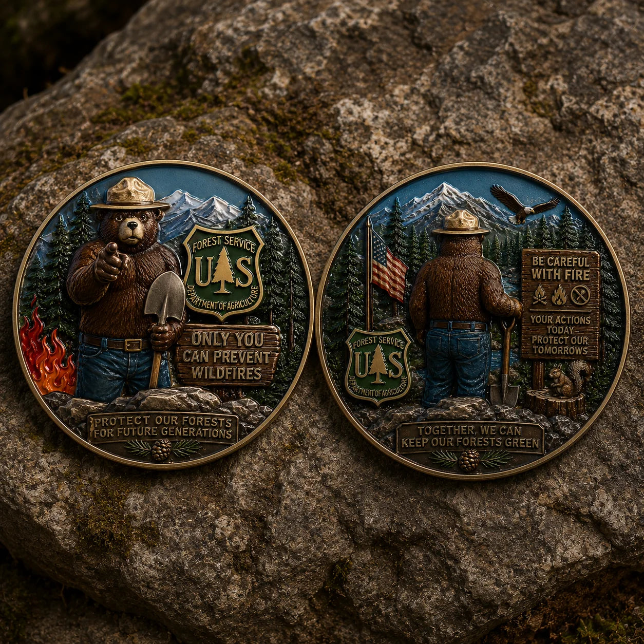HonorMint – USFS Wildfire Prevention Challenge Coin