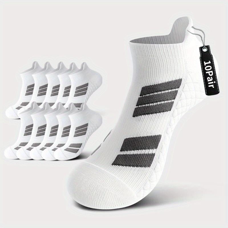 StrideGuard - No-Show Athletic Socks with Arch & Heel Support