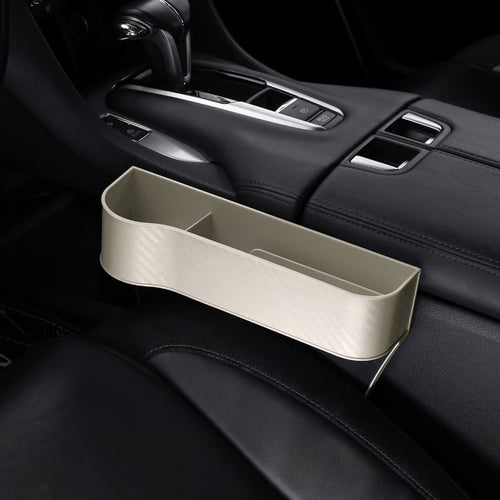 DriveMate – Multi Pocket Leather Car Seat Storage Organizer