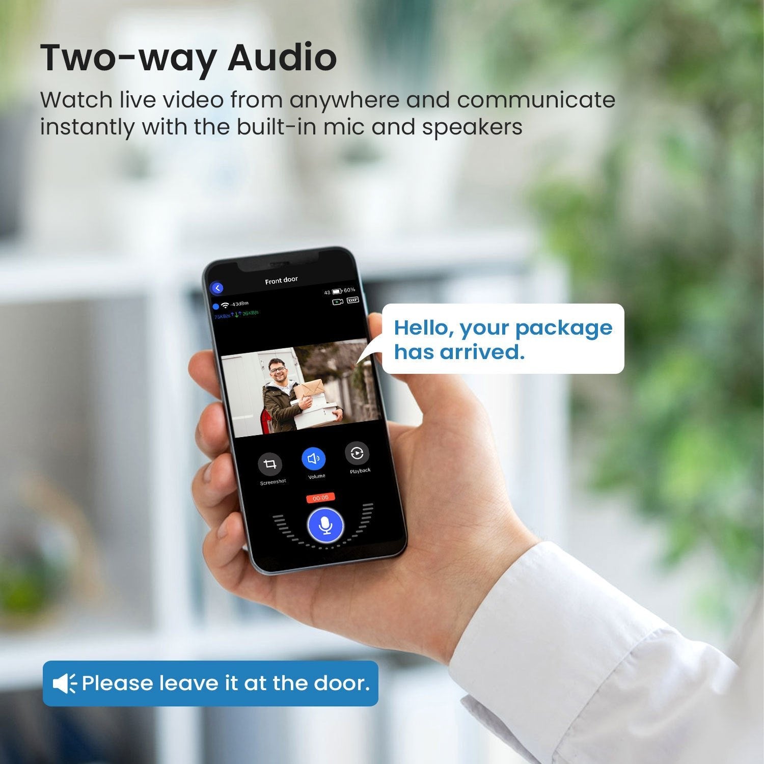 Wireless Smart Doorbell Camera