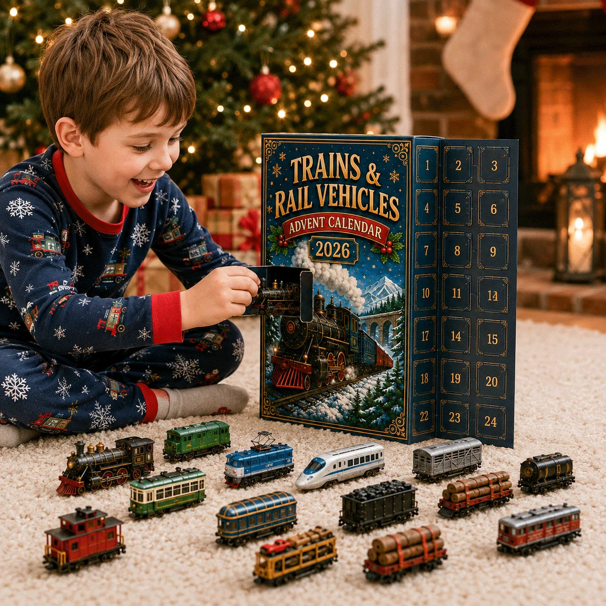 RailCrest – 24-Day Trains & Rail Vehicles Advent Calendar 2026