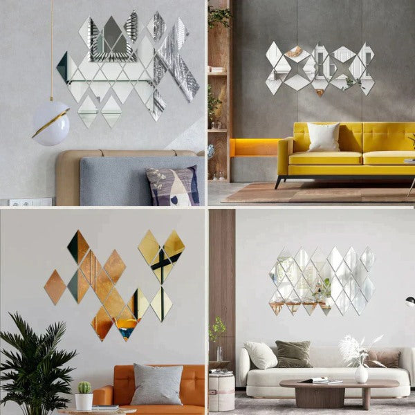 ReflectCraft – Modern Geometric Mirror Wall Art