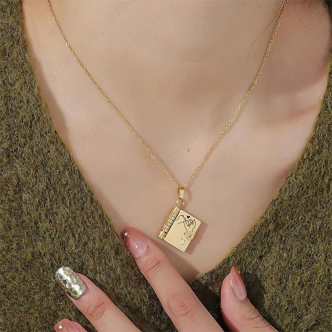 HeartWords - Openable Book Necklace