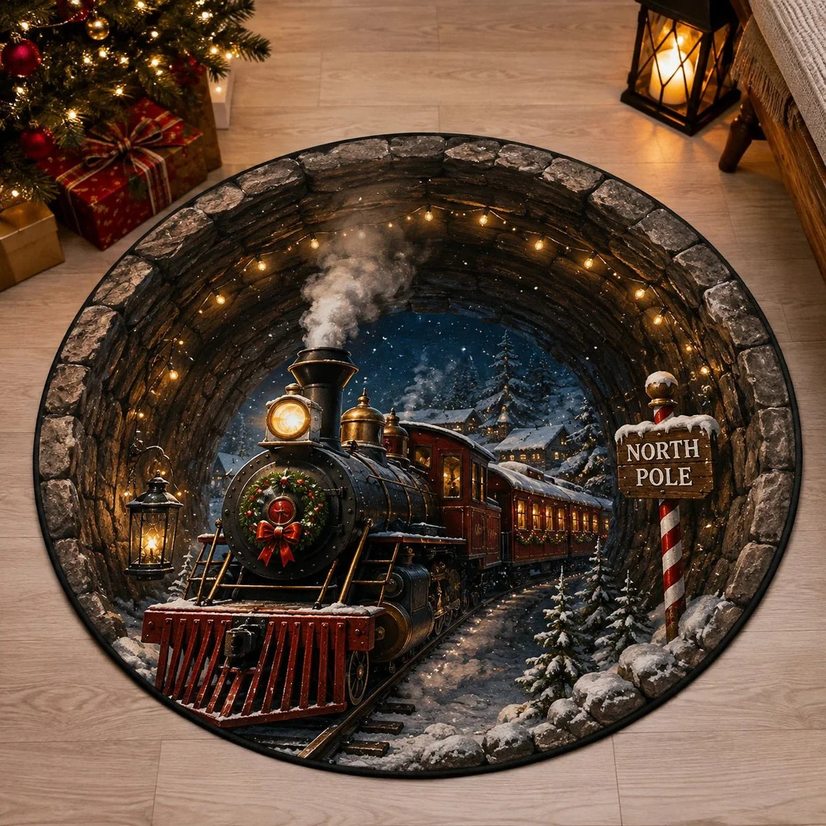 WonderPortal – Magical Christmas 3D Floor Rug