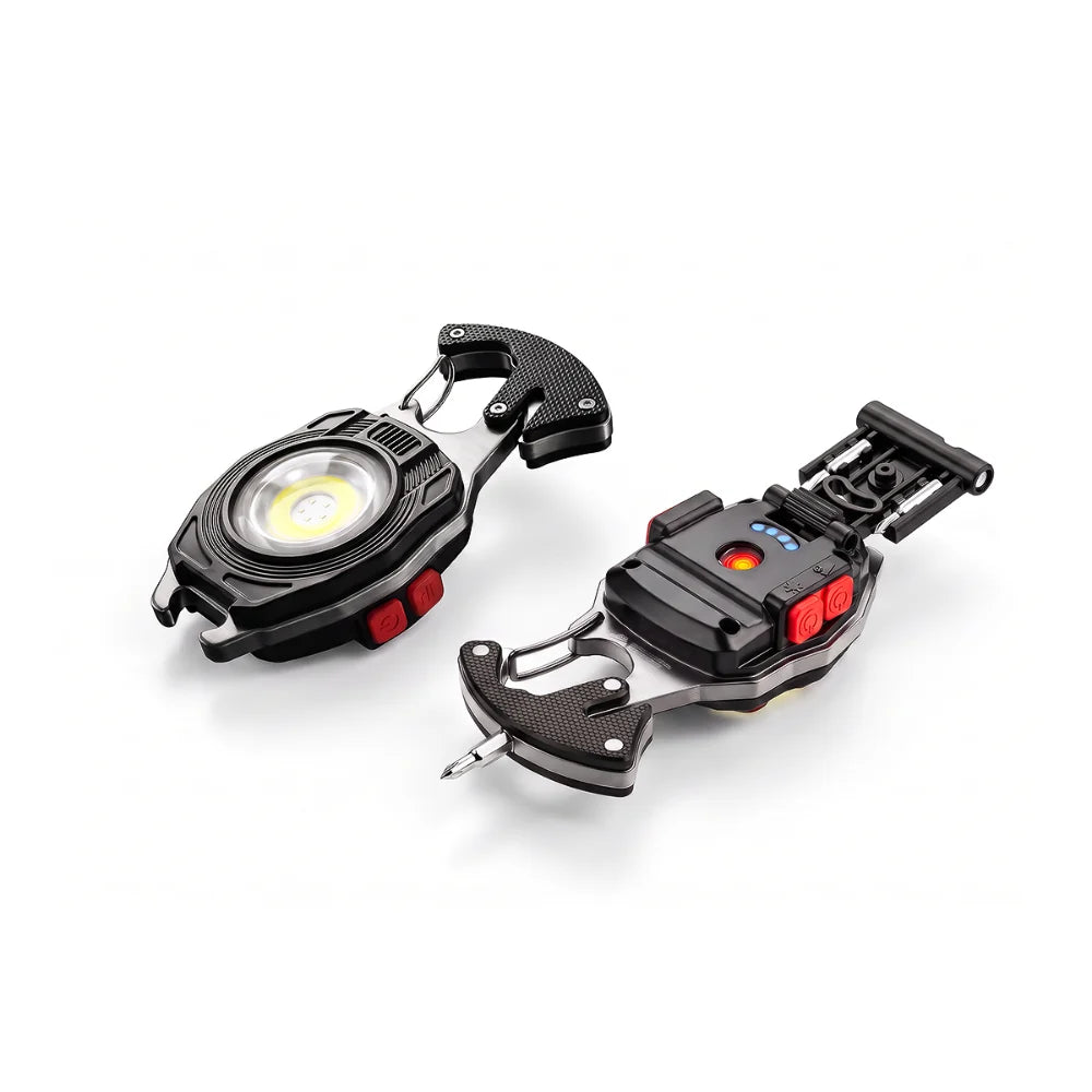 LuminoGear – 8-In-1 Multifunctional Keychain Flashlight