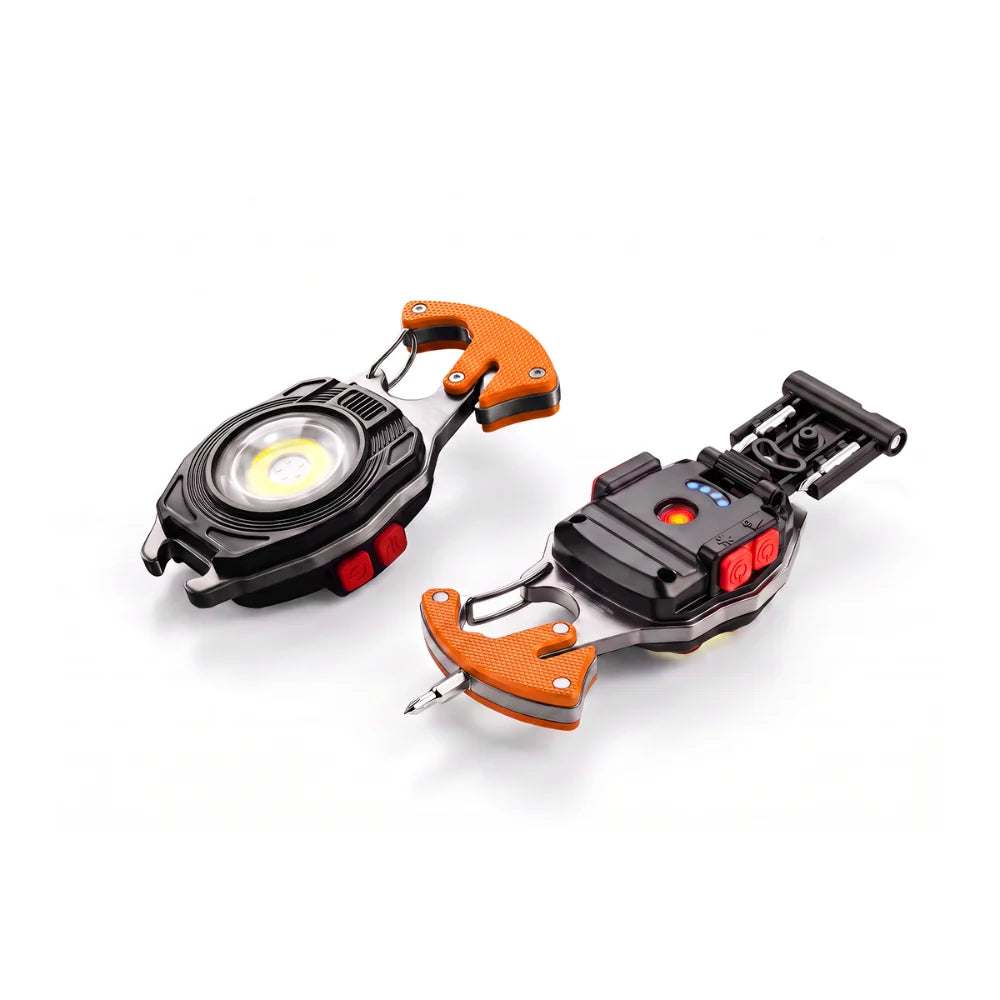 LuminoGear – 8-In-1 Multifunctional Keychain Flashlight