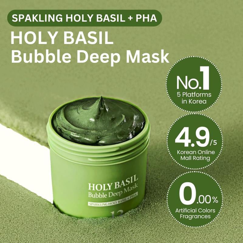 🔥BUY 2 GET 1 FREE💥Holy Basil Bubble Deep Cleansing Mask
