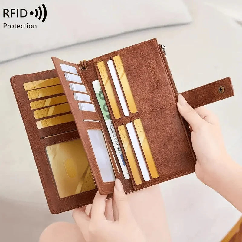 EleGanza – Women’s RFID Blocking Long Wallet Clutch
