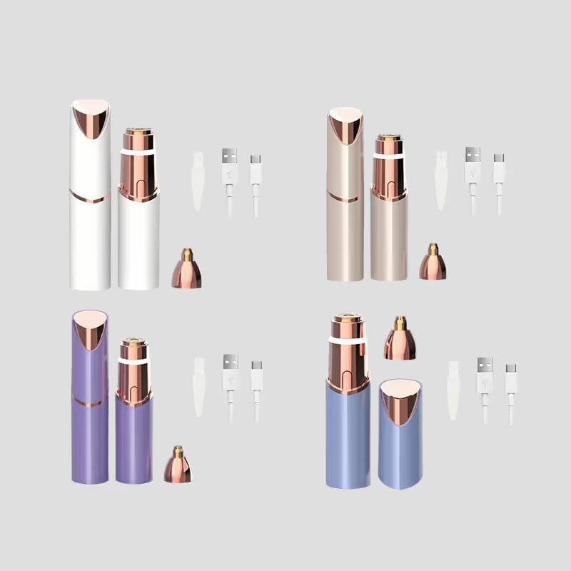 FuzzElle – Rechargeable Lipstick Facial Hair Trimmer