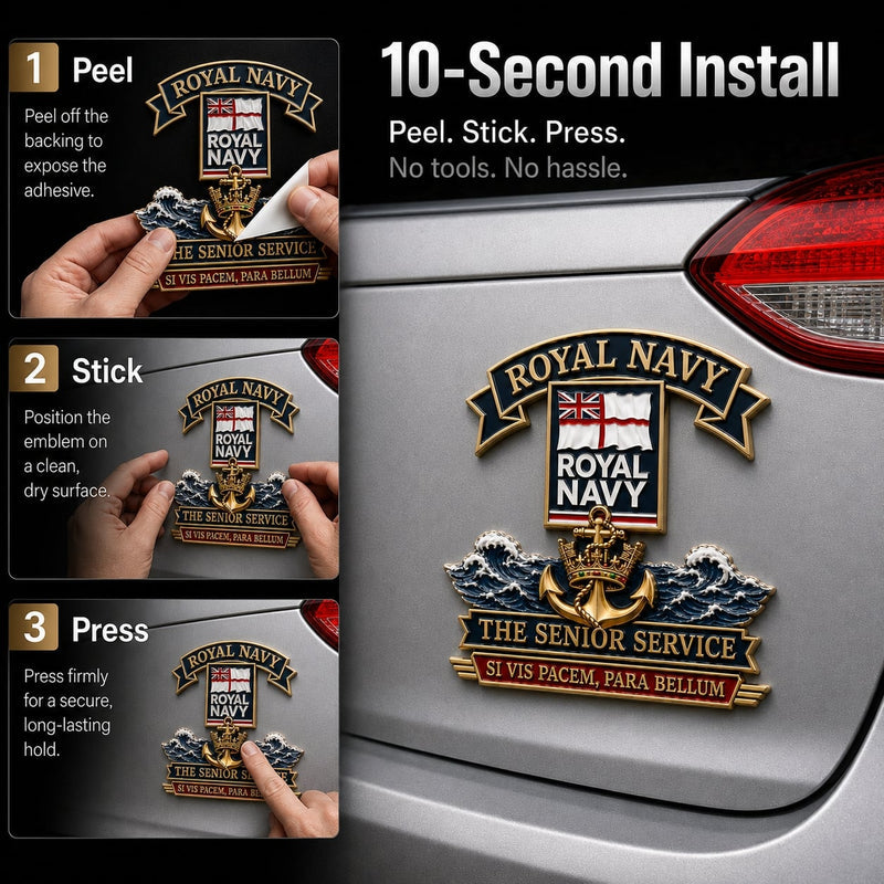 NavyCrest – Royal Navy Tribute Car Emblem