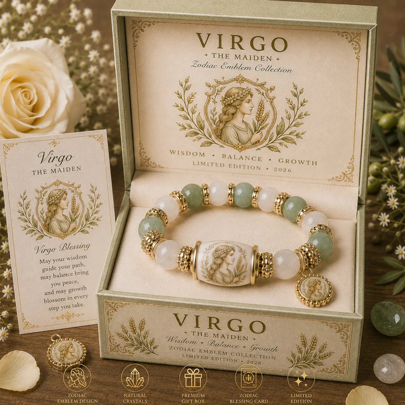 ZodiacCharm – Natural Chalcedony Zodiac Bracelet