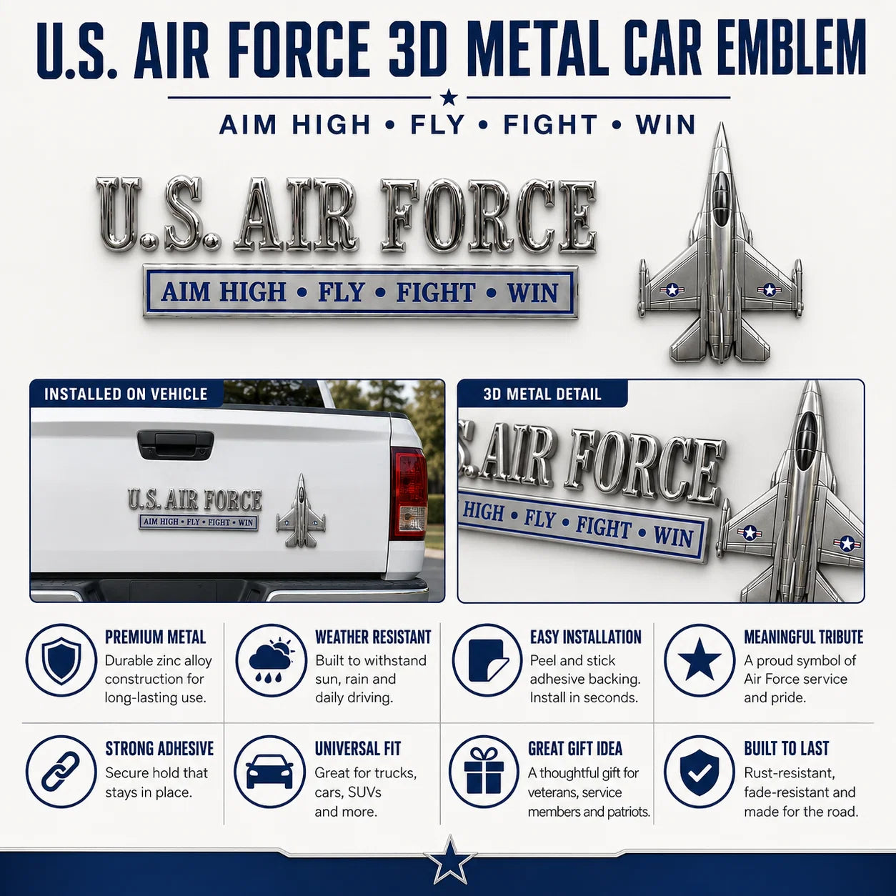 SkyValor – Air Force Tribute Emblem