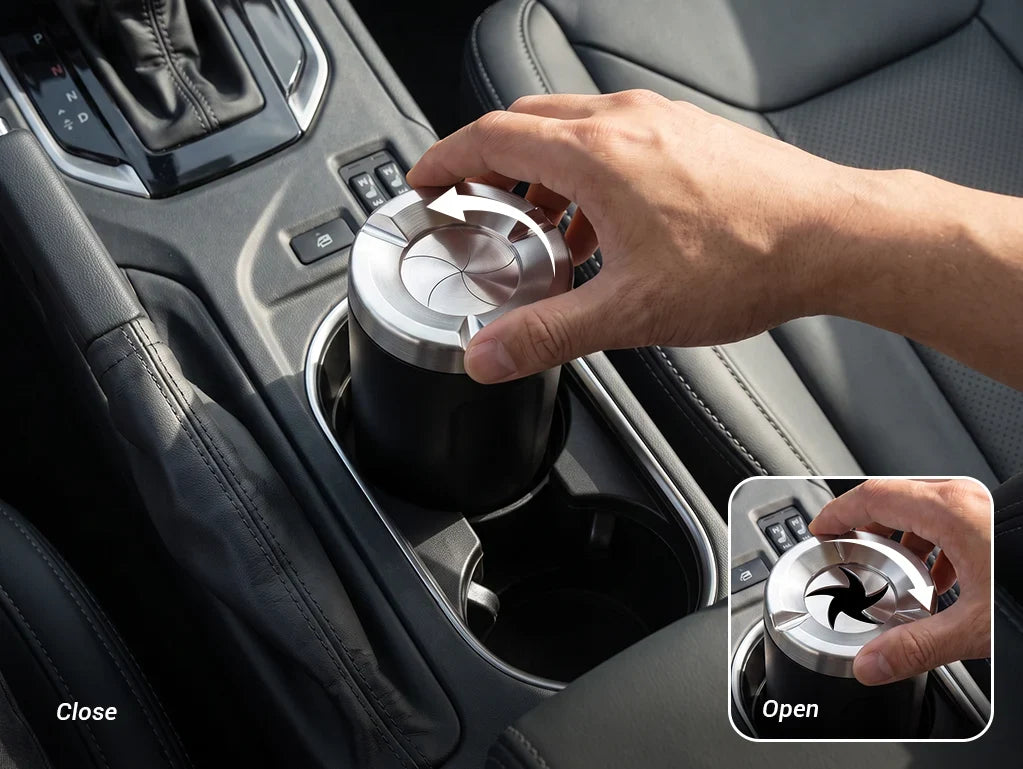 AshGuard – Twist-Lock Ceramic Car Ashtray