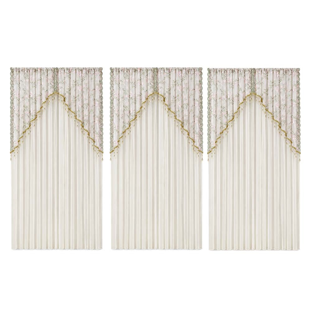 Bloomveil – Floral Embroidery Door Curtain