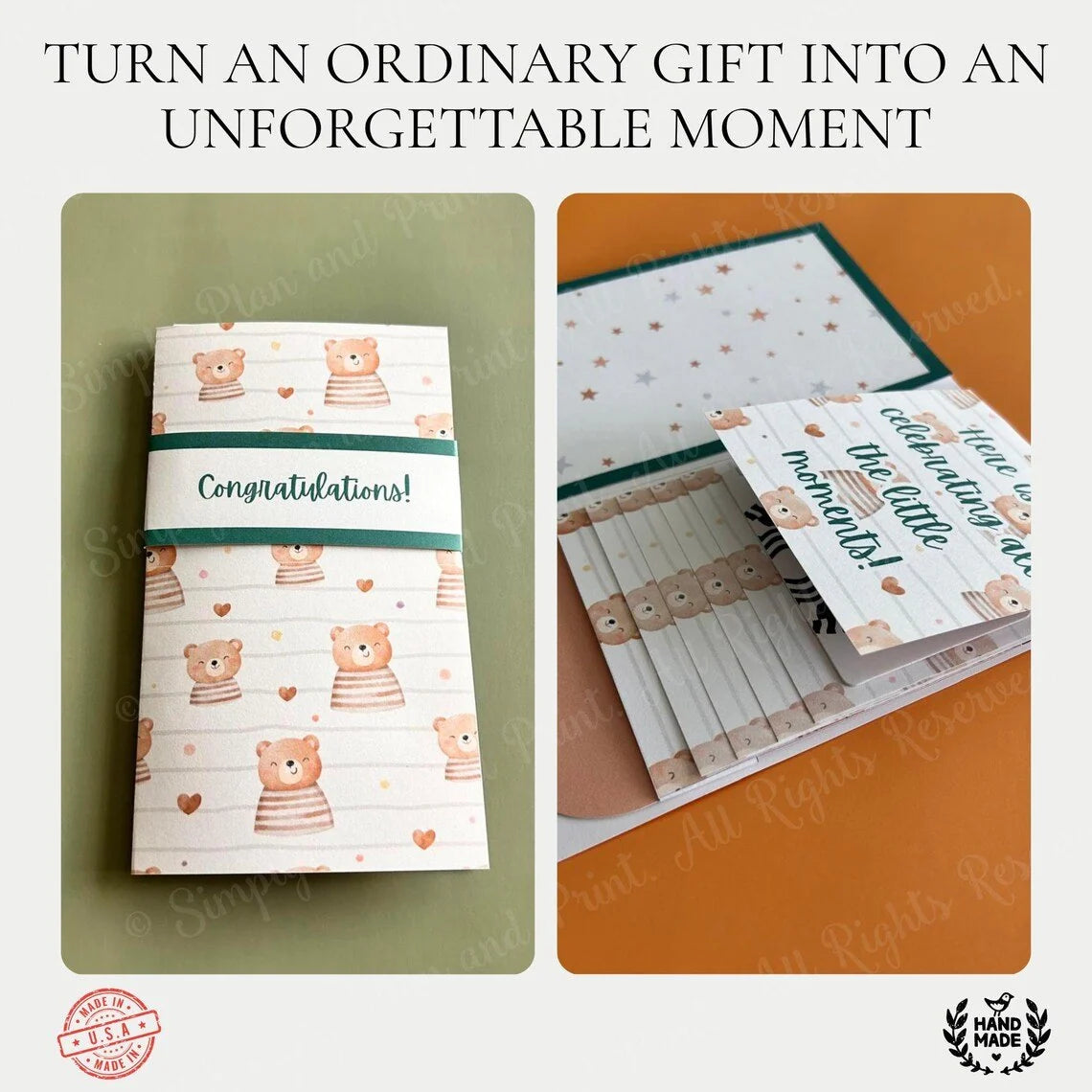 MerryMuse – Handmade Christmas Gift Card Holder Booklet