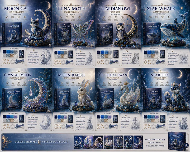 LunaCharm – Moon Cat Celestial DIY Bead Kit