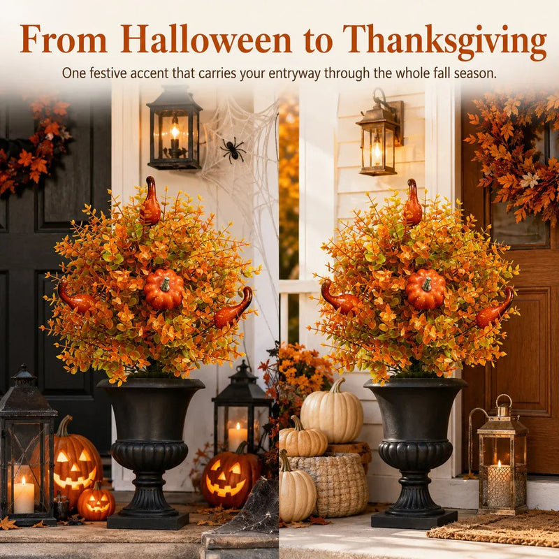 FallBloom – Full Foliage Autumn Pumpkin Garden Stakes