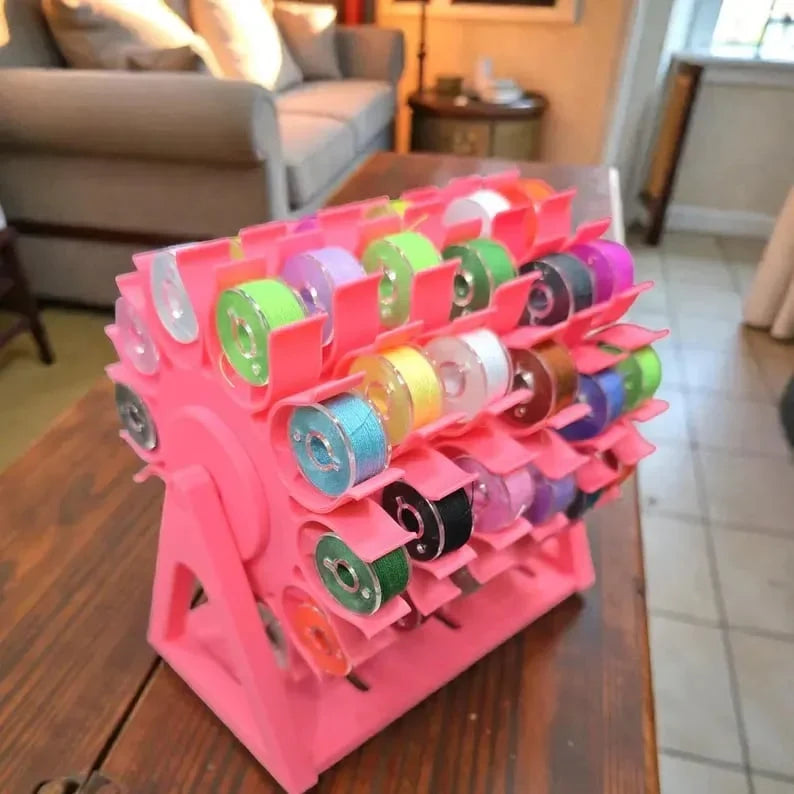 ThreadEase – Rotating Bobbin Thread Organizer