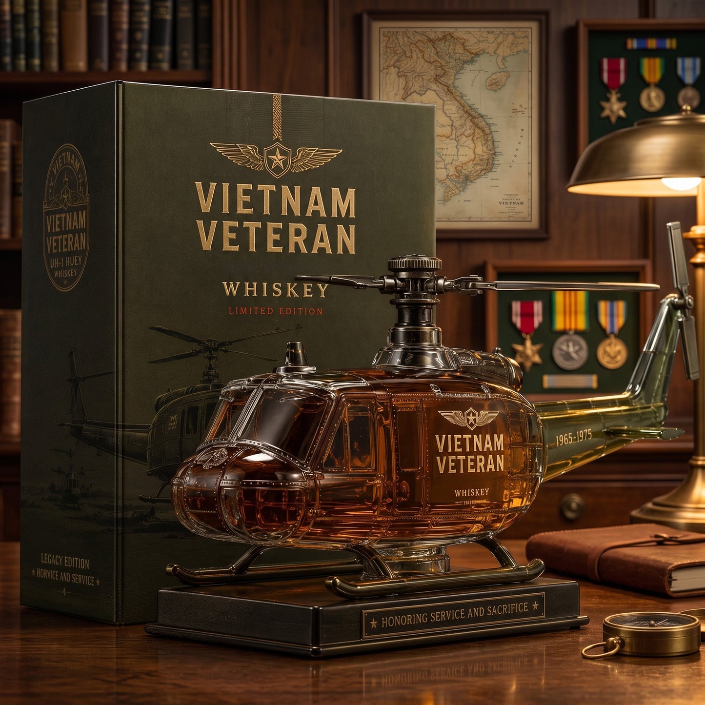 ValorReserve – Vietnam Veteran Tribute Whiskey Bottle