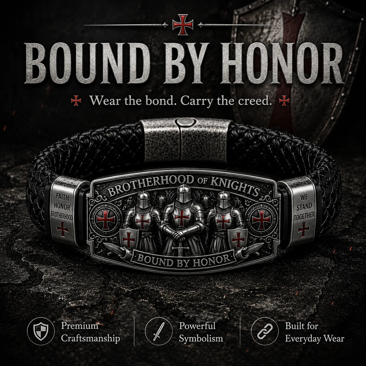 HonorForge – Premium Brotherhood Honor Chain Bracelet