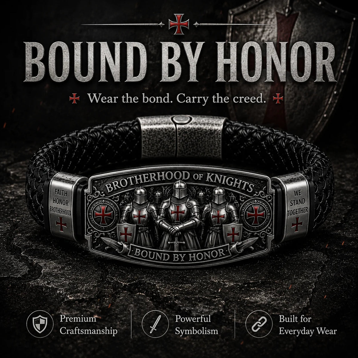 KnightBond – Brotherhood of Knights Honor Bracelet