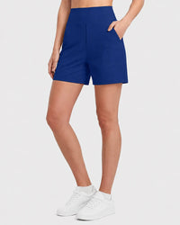 FlexEllea – High-Waisted Athletic Bermuda Shorts