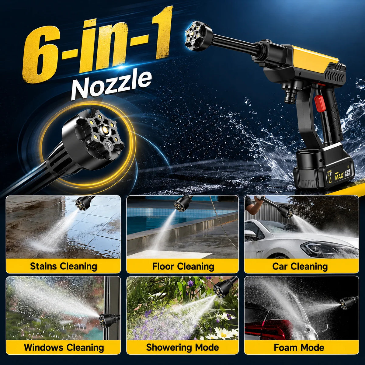 PowerVanta – Cordless 1000 PSI Pressure Washer