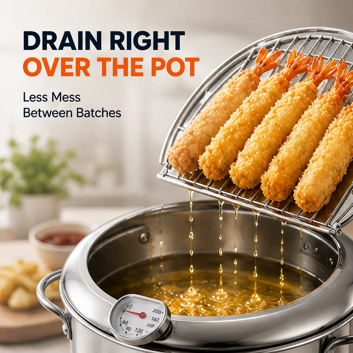 FryMaster – 304 Stainless Steel Stovetop Deep Fryer Pot