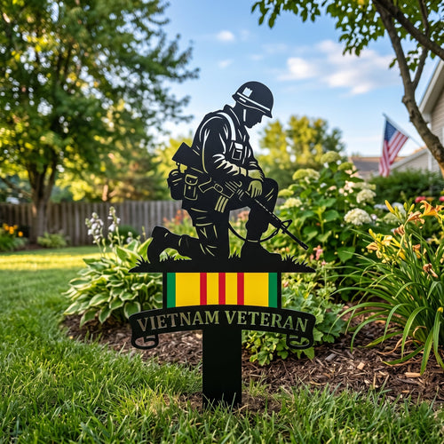 🏆Last Day Promo: 49% OFF 🎖️Vietnam Veteran Tribute Cross Garden Stake