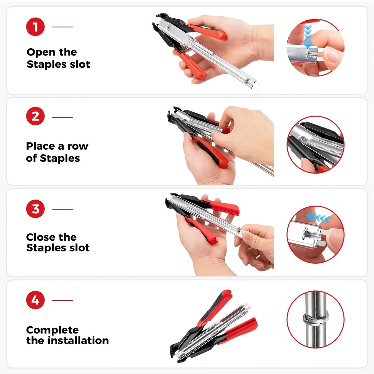 ClipForge – Spring-Loaded Hog Ring Pliers Kit