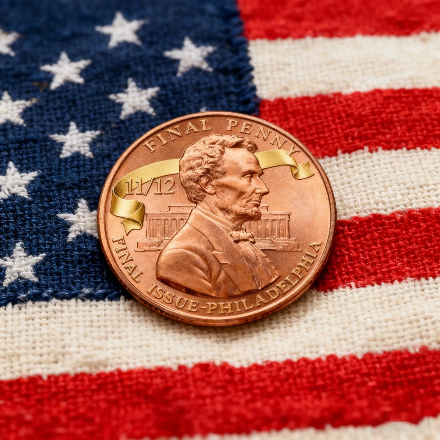 Lincoln Final Penny – 11/12 Philadelphia Mint Limited Edition Collectible Coin