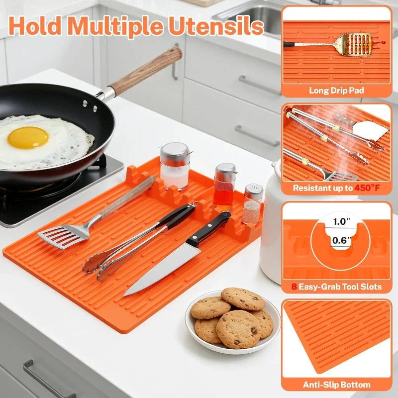 GrillNest – 3-in-1 BBQ Grill Mat Organizer