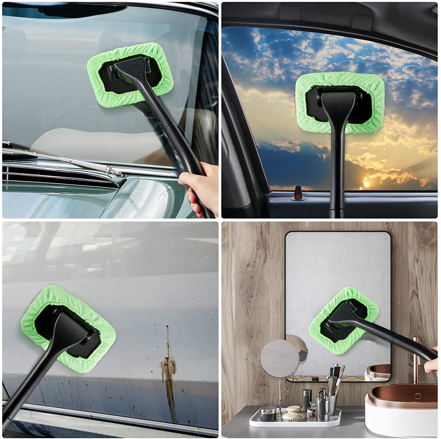 SparkleDrive – Microfiber Windshield Cleaner