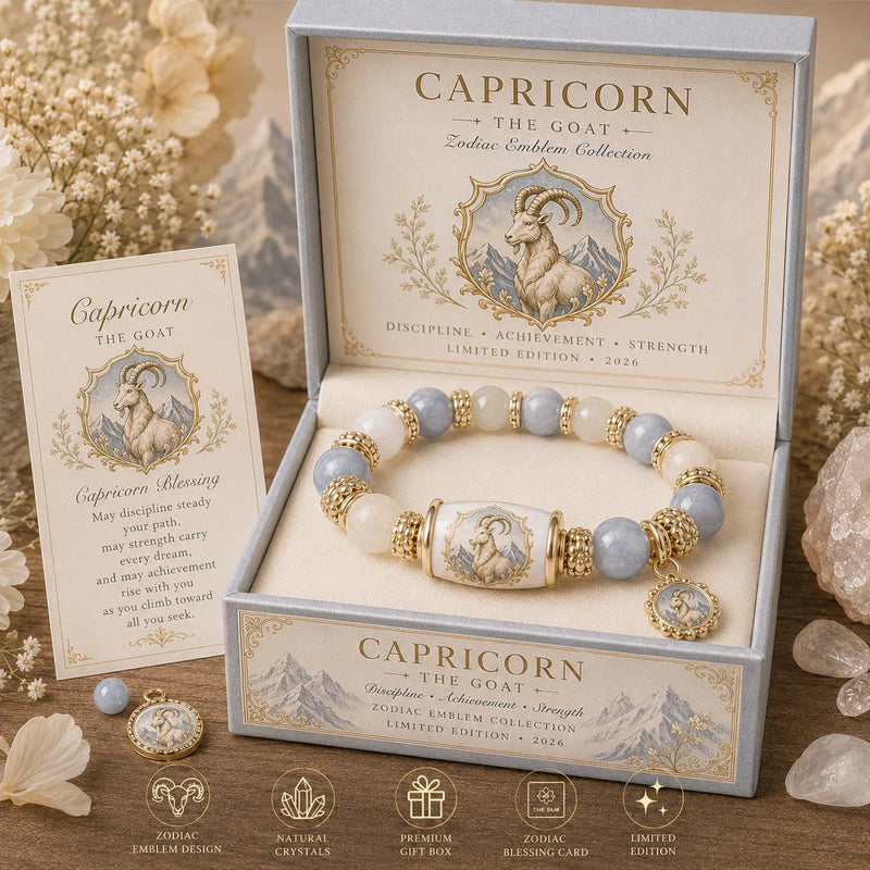 ZodiacCharm – Natural Chalcedony Zodiac Bracelet
