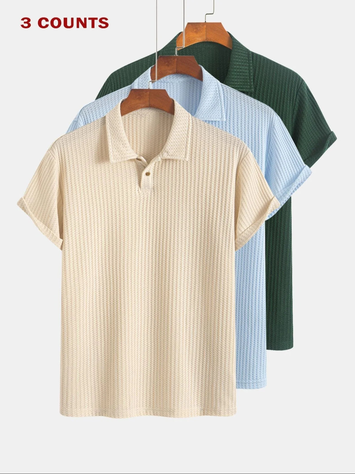 PoloMuse – Men’s 3-Pack Everyday Polo Shirts