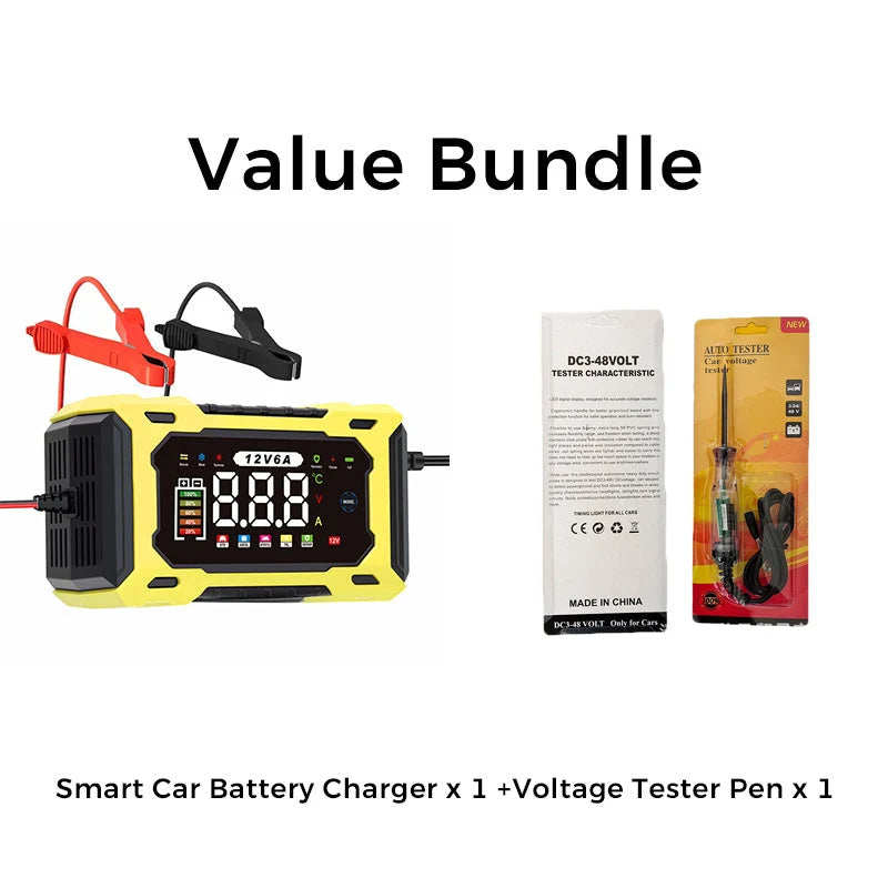 AutoVolt – 12V Smart Battery Charger & Repairer
