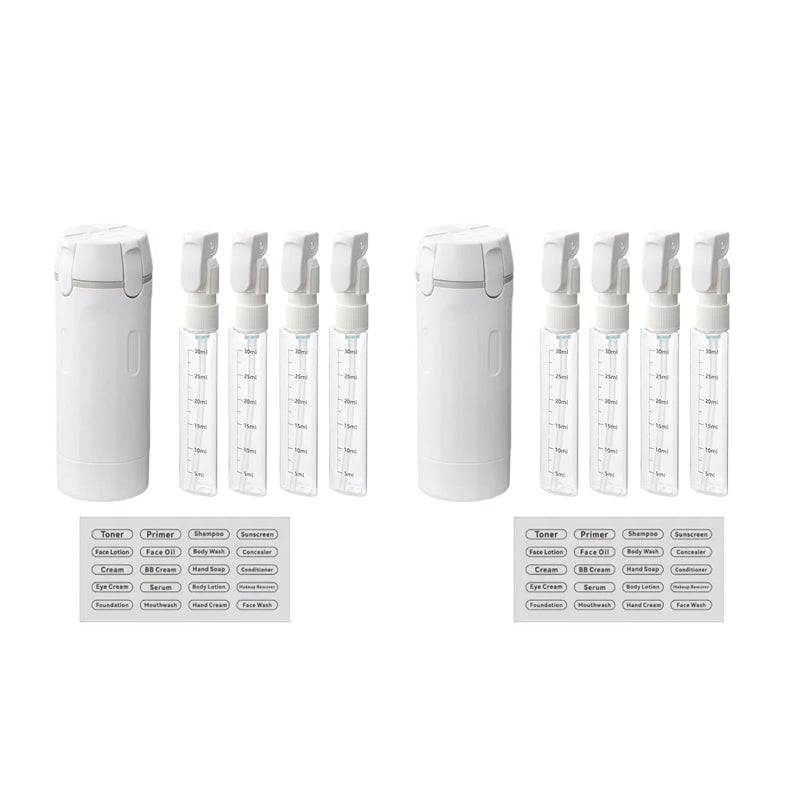 4-in-1 Leakproof Rotatable Travel Dispenser Set