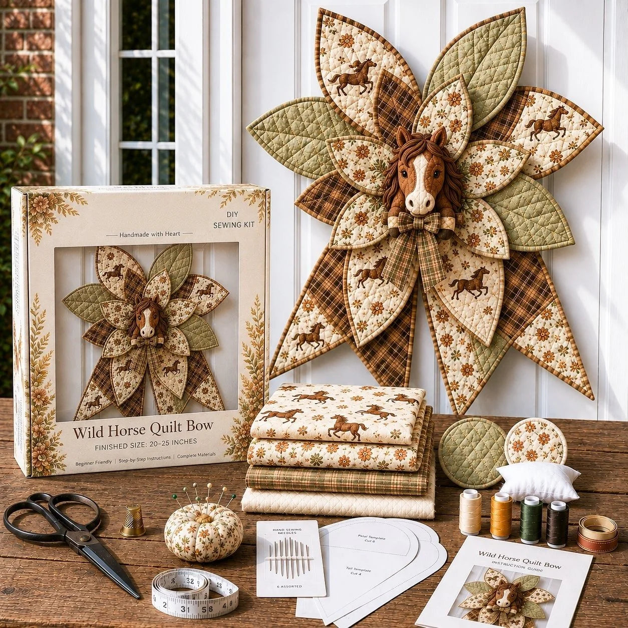 StitchCharm – Oversized 3D Quilted Bow Craft Kit