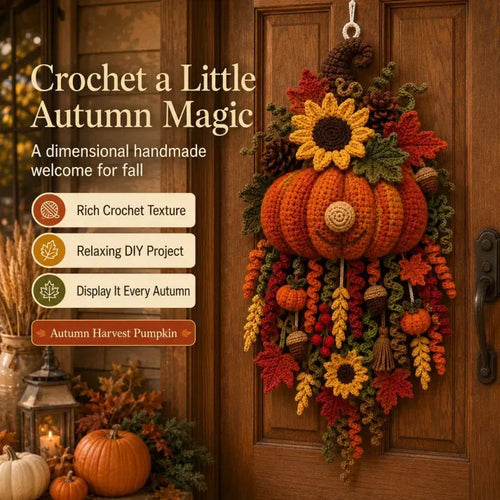 CraftBloom – Seasonal 3D Crochet Door Hanger Kit