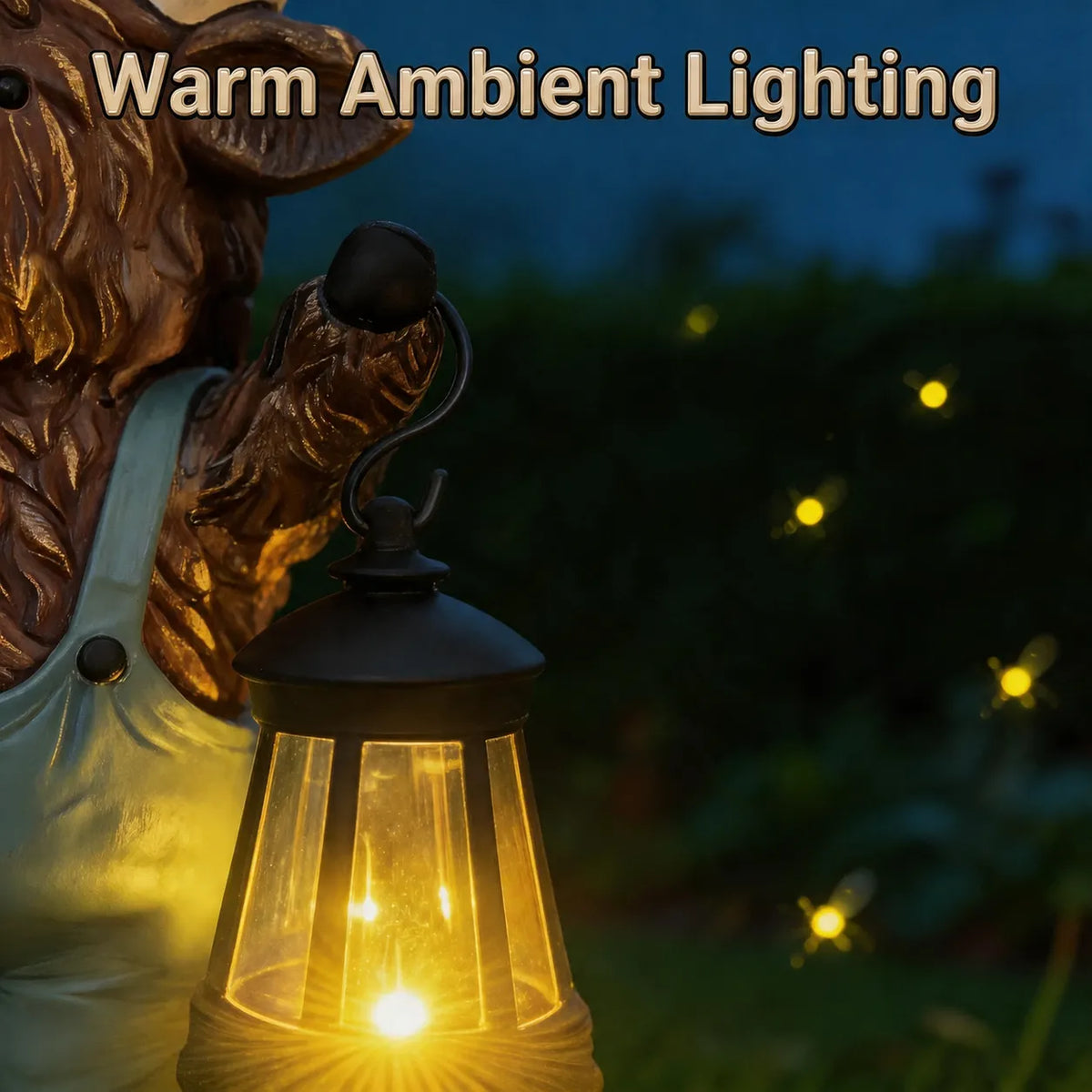 HighlandGlow – Solar Highland Bull Garden Welcome Light
