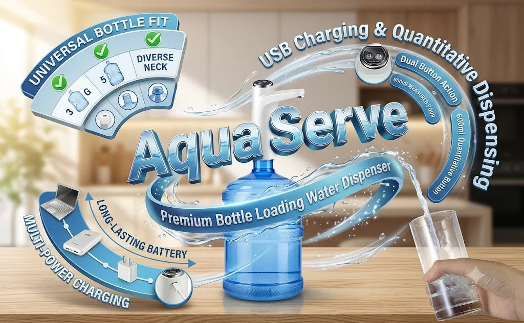 AquaServe – Premium Bottle Loading Water Dispenser