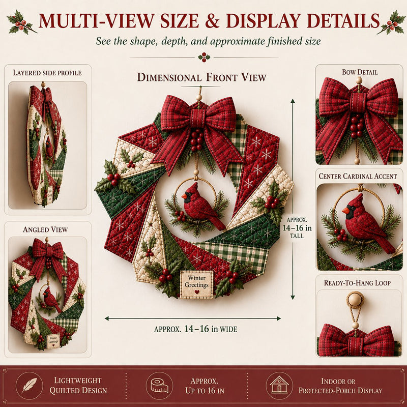 ChristmasCraft – Festive Fabric Wreath Making Kit