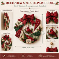 ChristmasCraft – Festive Fabric Wreath Making Kit