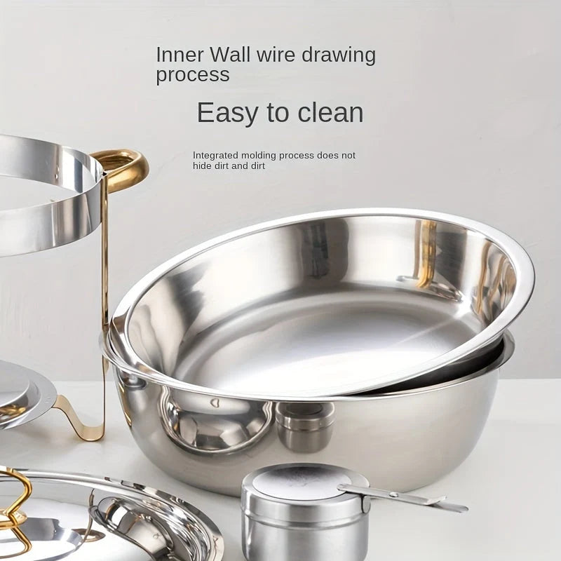 FeastGlow – Stainless Steel Chafing Dish Buffet Set