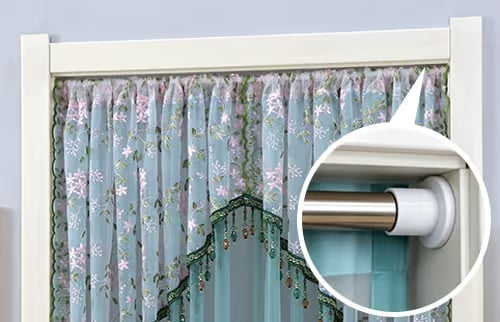 Bloomveil – Floral Embroidery Door Curtain