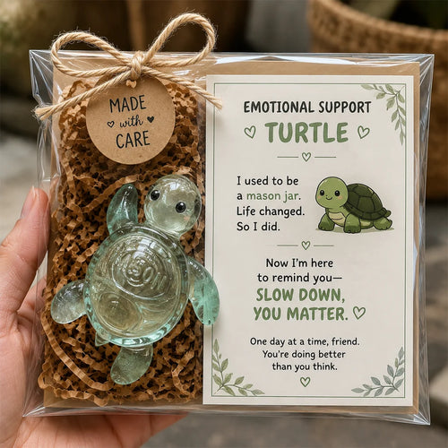 HopeShell – Emotional Support Glass Turtle