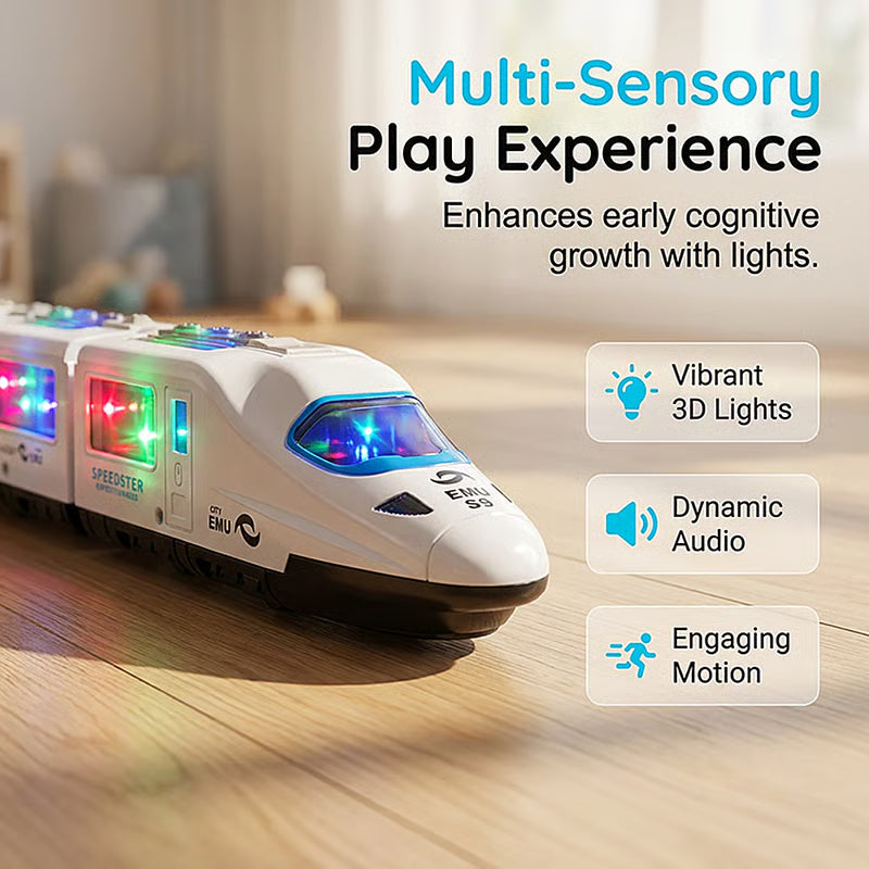 TurboTrack – Interactive Electric Bullet Train Adventure Toy